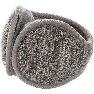 Unisex  B-deep Gray Warm Knit Cashmere Adjustable Wrap Outdoor Fur Earwarmer